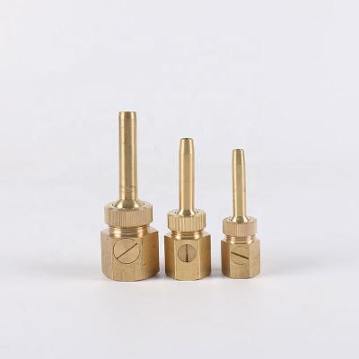 China Brass Single Metal Jet Fountain Nozzle With Switch 1/2