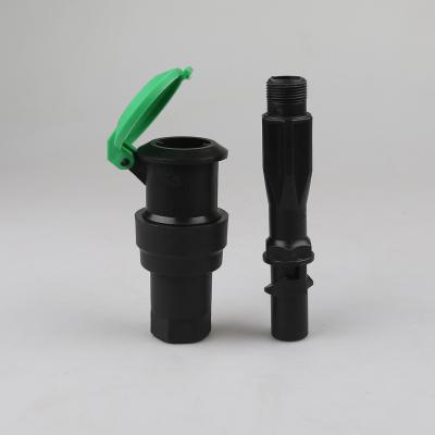 China Plastic quick coupling valve for water impulse sprinkler to get water quickly 1/2