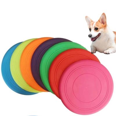 China Interactive Durable Dog Toy Training Dog Flying Saucer Pet Viable Soft Rubber Insect Toy Dog Flying Discs for sale