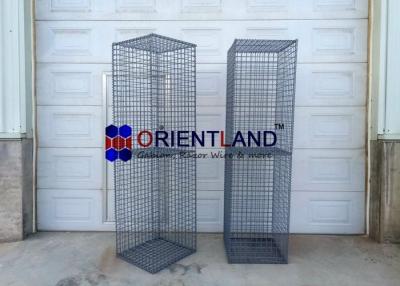 China PVC Coated Welded Wire Gabion Baskets / Gabion Planter / Gabion Pillars for sale