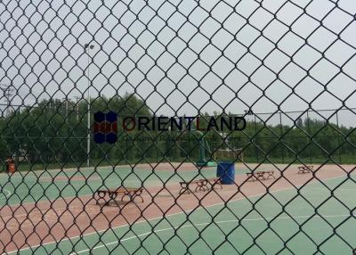 China Round Post Steel Chain Link Fence Protecto Fence Customized Length for sale