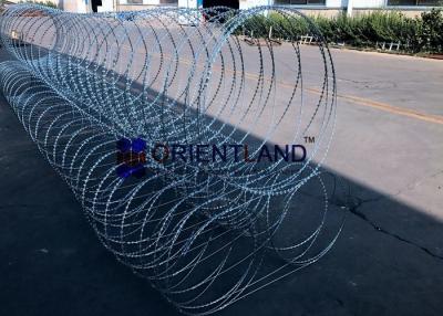 China Rapid Development Concertina Coil Fencing / Triple Strand Prison Wire Fence Galvanized for sale