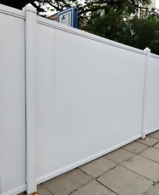 China PVC Privacy Fence White Vinyl Fencing House Fence Outdoor Plastic Garden Fence for sale