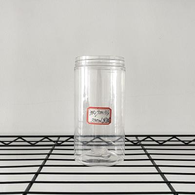 China High Quality Clear Clear Plastic Pet Food Container Food Jar With Lid for sale