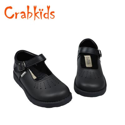 China High Quality Formal Black Leather Student Performance School Kids Leather Shoes For Girls for sale