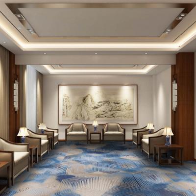 China Stain Resistant Fashion Hotel Carpet Full Decked Room Carpet Machine To Custom Design Hotel Nylon Wall To Wall Carpet for sale