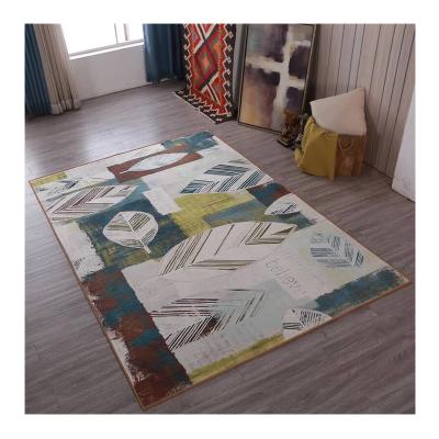 China Household Washable Wholesale Home Living Room Area Distressed Flooring Outdoor Covers Customized for sale