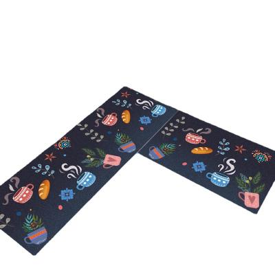 China Washable Kitchen Floor Mat Household Stain Resistant Rug Store Custom Kitchen Cover for sale