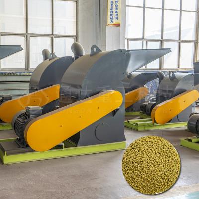 China 600kg/h Fertilizer Crusher Equipment Animal Feed Processing Forage Chaff Cutter Straw Stalk Crusher Te koop