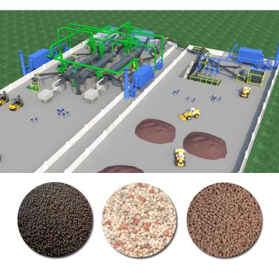 China Máquina de secagem para grânulos de linha de produção de fertilizantes compostos de alta eficiência à venda