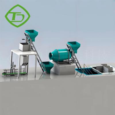 China Hoogere efficiëntie 10t/h NPK Bulk Blending Compound Fertilizer Line Bb Fertilizer Mixer Machine Te koop