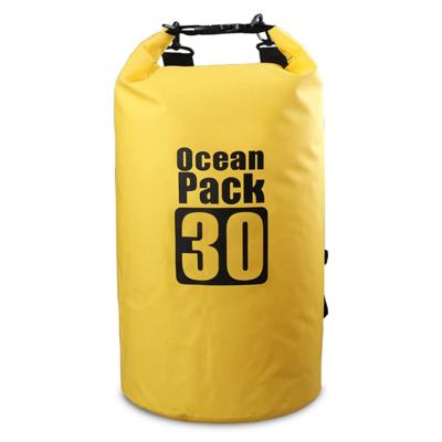 China 250D-500D PVC or polyester fabrics PVC tarpaulin 5L ocean pack dry bag outdoor waterproof dry bag with shoulder straps for sale