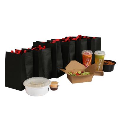 China 100% Eco-friendly Wholesale Non Woven Promotional Non Woven Stock Handle Bags Gift Bags for sale