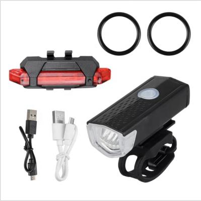 China 2in1 Bike Led Light Set High Quality Bike Accessories Cycling Led Light 800mah Taillight Recharge Battery 3 Set Models Bike Front Head Light for sale