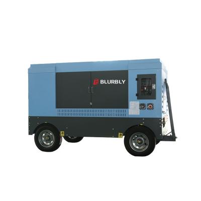 China OIL-LESS Portable Screw Air Compressor Diesel Air-compressors 10bar 110kw for sale