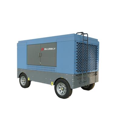 China OIL-LESS ASA150 Screw Type Portable Diesel Engine Driven High Pressure Air Compressor Price for sale