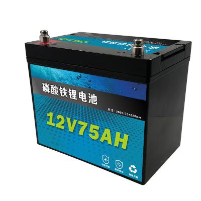 China 2022 Toys Deep Cycle Lithium Ion Battery High Capacity 12V 75ah LiFePO4 Battery for sale