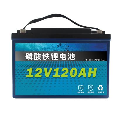 China Toys 12V 120ah High Capacity LiFePO4 Battery For RV / Golf Cart Deep Cycle Lithium Ion Battery for sale