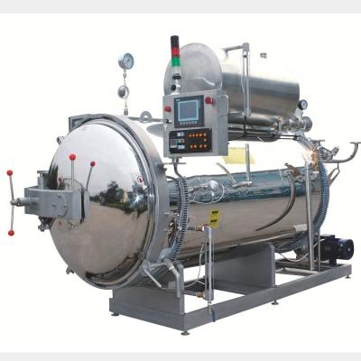 China Juice and Drink Water Bottle Spray Sterilizer Automatic Hot Spray Sterilization Retort for Cans and Jars Food for sale