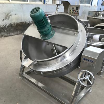 China Vegetable Processing Factory Factory Price Automatic Coated Kettle Steam Kettle Blender for sale