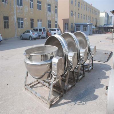 China Restaurnts Frying Pan Factory Supply Direct Lined Kettle Steaming Pot Electric Gas Tilting Frying Pot for sale