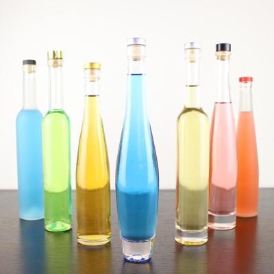 China Handmade Beverage Vodka 375ml And 500ml Ice Wine Glass Bottle for sale