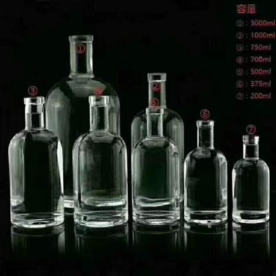 China Beverage Vodka Use 1Liter Glass Liquor Bottle for sale