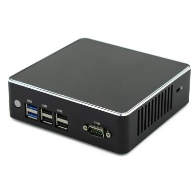 China Industrial Computers 5th 6th 7th Cheap Core i3 i5 i7 4th Fanless Mini PC for sale