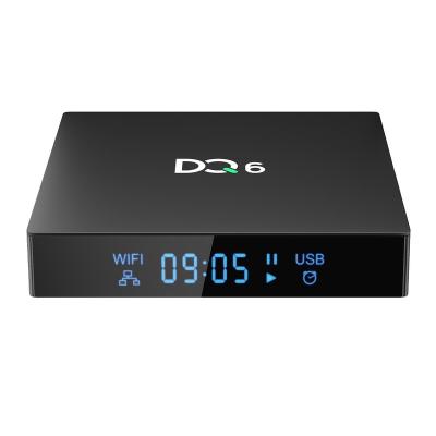 China 6k Newest DQ6 TV box Quad Core Android 10 DQ6 4GB 32GB Internet Rockchip RK3318 Android TV Box for sale