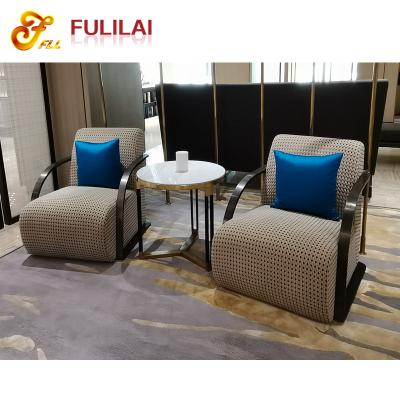 China Modern Luxury Leather Fabric Modern Apartment Hotel Living Room Furniture Wooden Frame Couch Sponge Sofa for sale