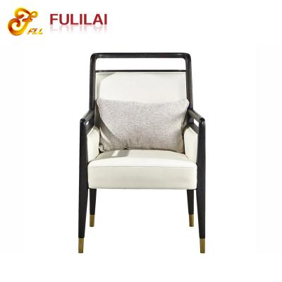 China Modern Design High End Modern Hotel Lobby Wooden Leisure Chair for sale