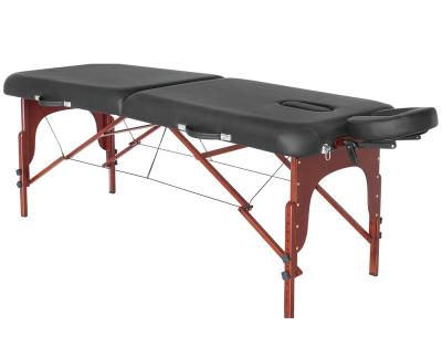 China Contemporary Wooden Massage Beds Folding Beauty Bed Massage Facial Table Professional Portable Spa Massage Tables for sale