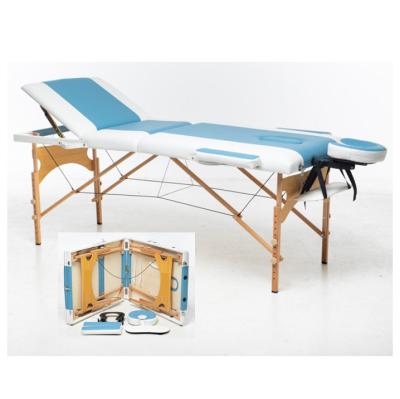 China Good Quality Modern Solid Wood Adjustable Height Massage Table For Double Color for sale