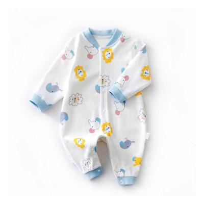 China 100% Cotton Bulk Buy Infant Clothes Baby Cute Long Sleeve Denim Blank Romper From China for sale