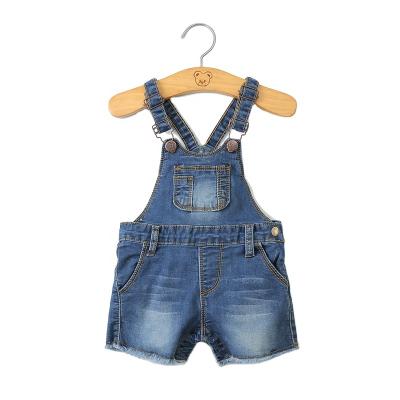 China Sustainable Kids Fashion Baby Boy Girls Jeans Baby Boy Girls Clothes Overalls Denim Strap for sale