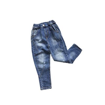 China American Anti-static Wholesale Hot Boutique Baby Boy Design Denim Pants Kids Boys Blue Jeans for sale