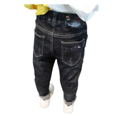 China Fashion Anti-Static Kids Baby Boy Teen Boys Denim Pants Elastic Waist Jeans Pants for sale