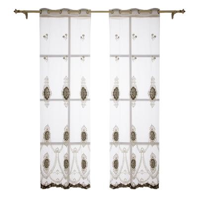 China 2020 Blackout Home Luxury Decorative European Turkish Embroidery Sheer Curtain for sale