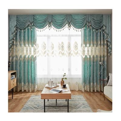 China Blackout Style Living Room Ready Made Fancy European Curtains For Windows for sale