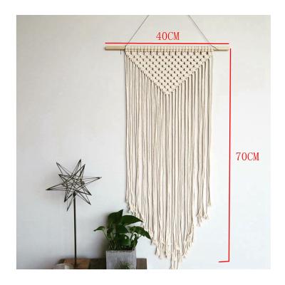 China Bohemian Handcrafted Macrame Decor Hangings Macrame Cotton Rope Tassel Rope Decor for sale