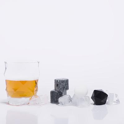 China Wholesale Natural Stone Bar Whiskey Stone /OEM Customized Logo Whiskey Stone/Reusable Whiskey Ice Stones for sale