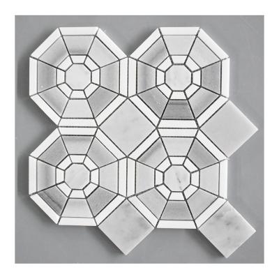 China Turkished Mink Marmara Equator White Marble Modern Bathroom Wall Tiles for sale