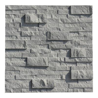 China Modern Cinderella Grey/Madame Gray /Chinese Gray Marble Pure Split Face Stacked Ledge Stone Wall Cladding Panel for sale