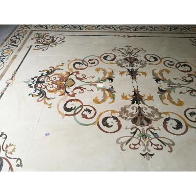 China Modern Arabic Majlis Flooring Waterjet Tile Marble Medallion Designs For Sale for sale