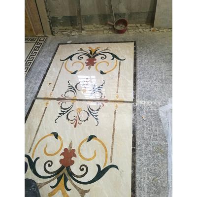 China Factory price modern flower waterjet marble stone pattern and medallions for sale