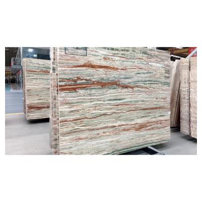 China Factory Price Modern Iranian Green Onyx Slab Customized Size For Background Wall for sale