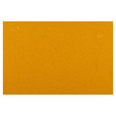 China Modern Yellow Glitter Quartz Mirror Countertops Kitchen Countertops Backsplash Quartz Tile for sale