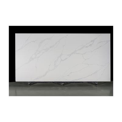 China Modern Artificial Calacatta Stone White Marble Quartz for Wall and Floor Slabs Tiles Kitchen Countertops Worktops Design for sale