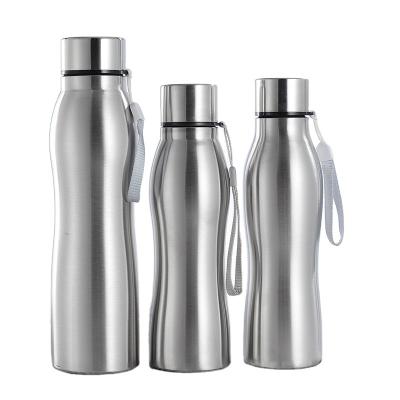 China Sustainable Squash Shaped Simple Water Bottle Stainless Steel Accessories Sports Metal Logo School Custom Water Bottle for sale