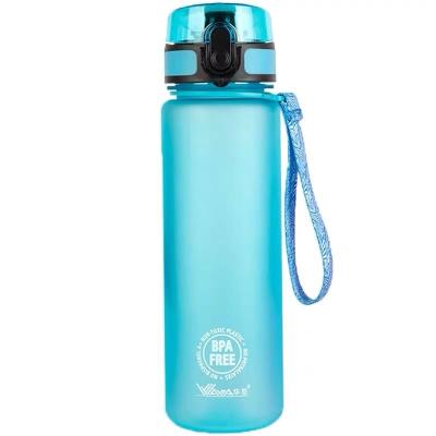 China Durable FROST PLASTIC PC Cup Sports Water Bottle With Rope Lifting Car Carrying Outdoor Water Cup for sale